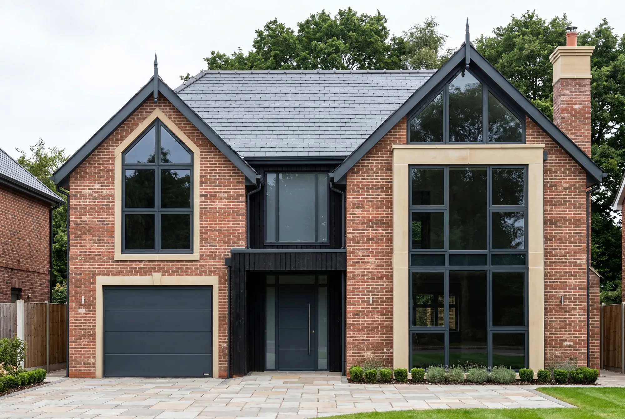 Conifer House, Mere — front elevation
